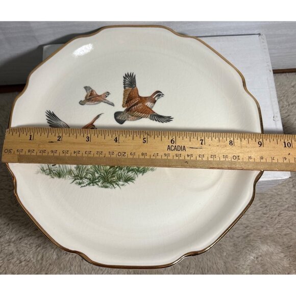 Georgina China Snack Plate & Tea Cup Set Breakfast Luncheon Cabincore Birds - Picture 8 of 13
